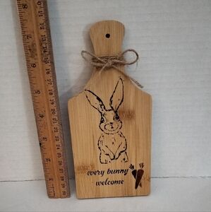Bamboo Bunny Welcome Cutting Board
